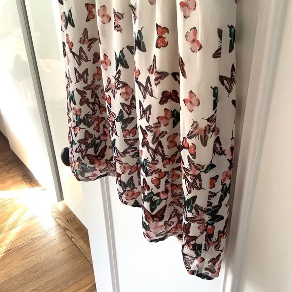 Vero Moda butterfly sleeveless v-neck mini dress M - Picture 3 of 10